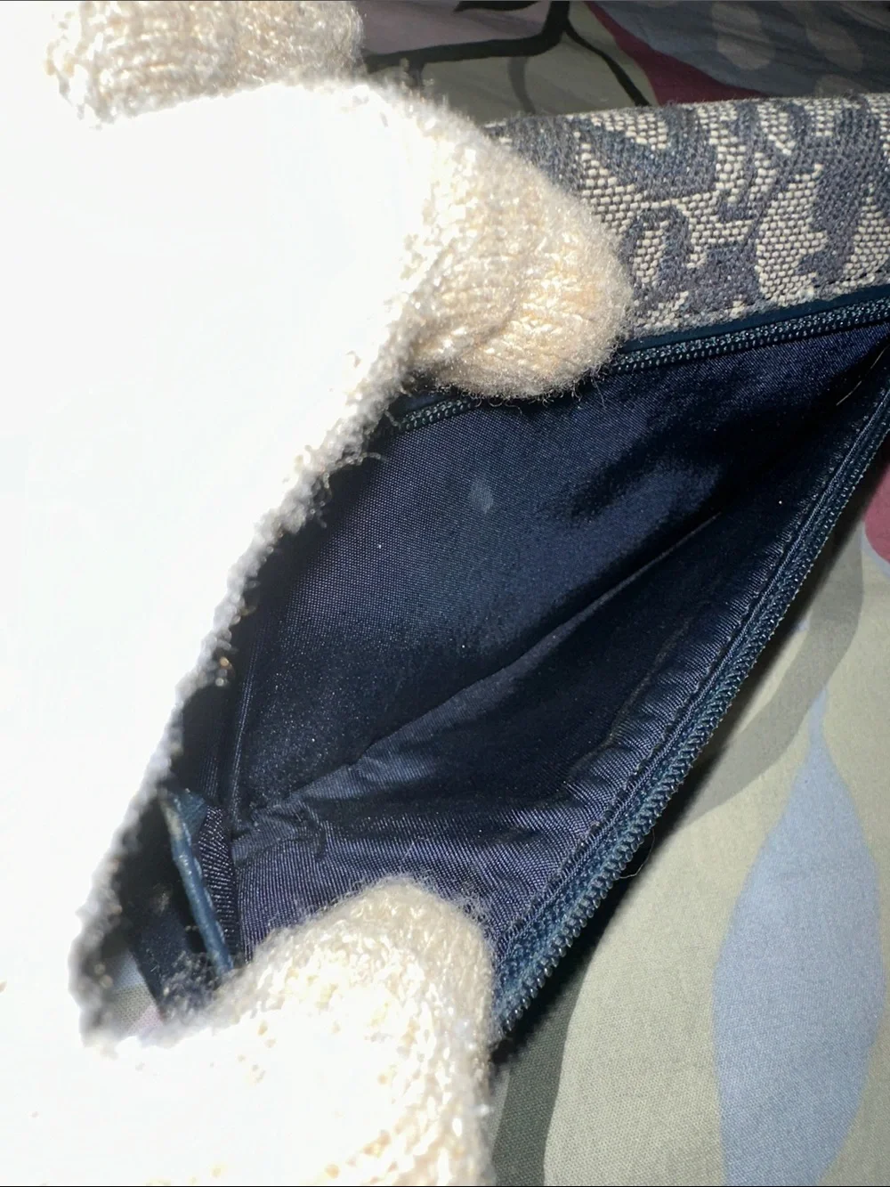 Dior Denim 'Saddle' Wallet